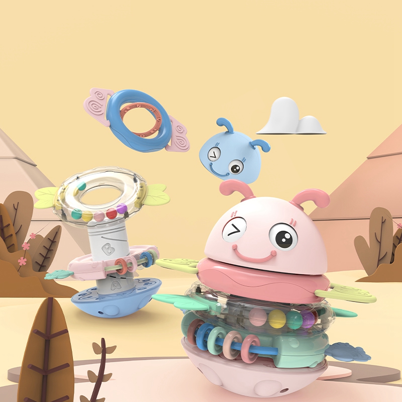 Montessori Toys For Newborns 0 12 Months Teethers Rattles For Baby Boy 13 24 Month Educational Musical Tumbler Crib Mobile