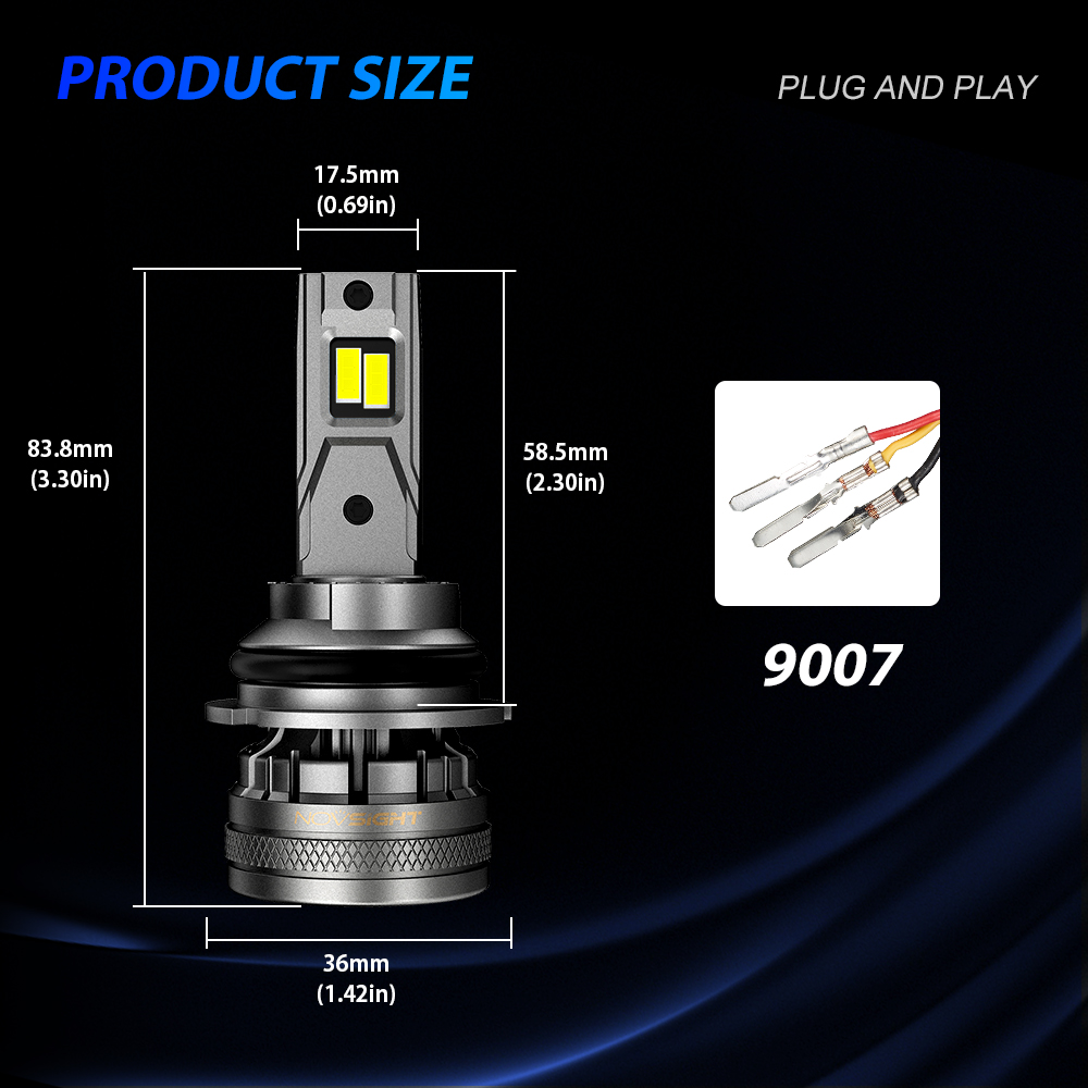 NOVSIGHT H4 Led Car Headlight Bulbs H7 H11 H8 H9 H1 H3 9004 9005 9006 9007 120W 22000LM 6500K Canbus Auto Headlamps Fog Light