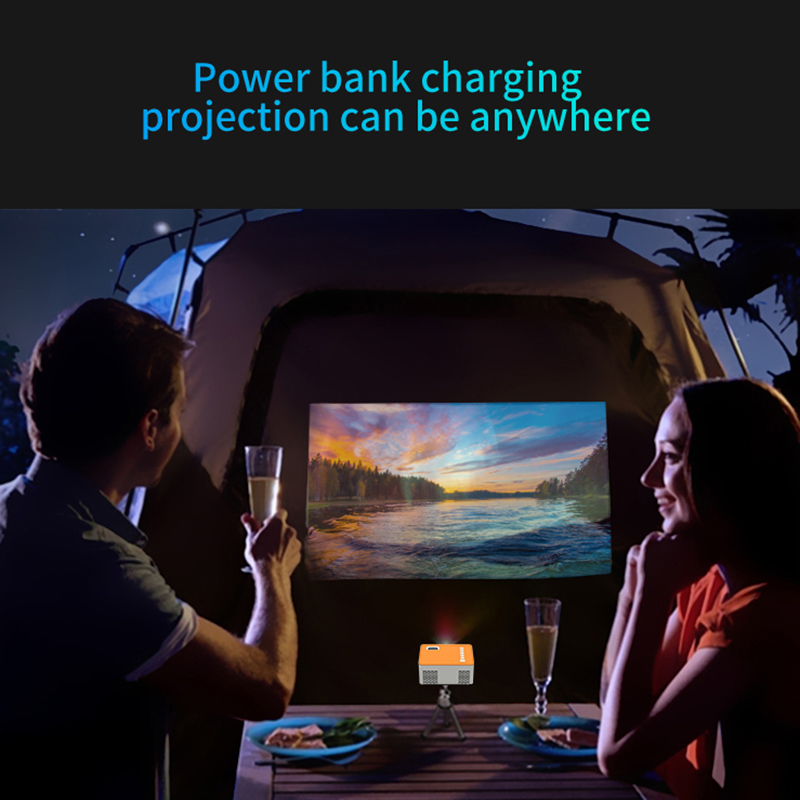HD Mini Projector UC28D 16.7M Audio Portable Projector Home Media Player Video Home Cinema 3D Movie Game Projector