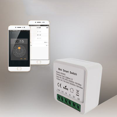 16A Tuya Mini WiFi Switch Module Smart Life Remote Voice Control Smart Light DIY Switch Module Smart Home With Alexa Google Home