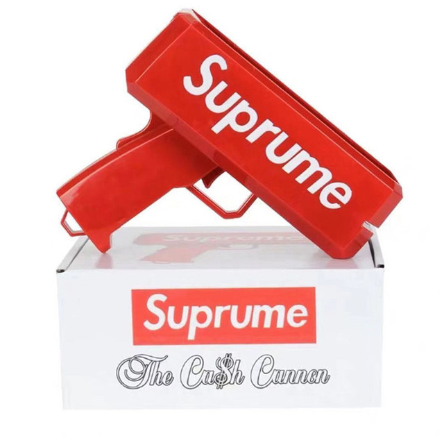 Banknote Make It Rain Money Red Cash Cannon Gun 100pcs Bills Party Game Outdoor Family Funny Fashion Children Gifts For Kids