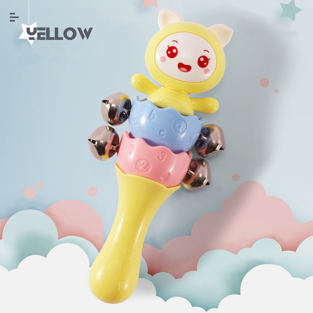 Baby Toys 0-12 Months Montessori Hand Shaking Toys Baby Rattles Crib Mobiles Toy 0-12 Months Newborn Infant Baby Boy Toys Gifts