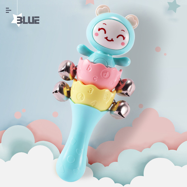 Baby Toys 0-12 Months Montessori Hand Shaking Toys Baby Rattles Crib Mobiles Toy 0-12 Months Newborn Infant Baby Boy Toys Gifts