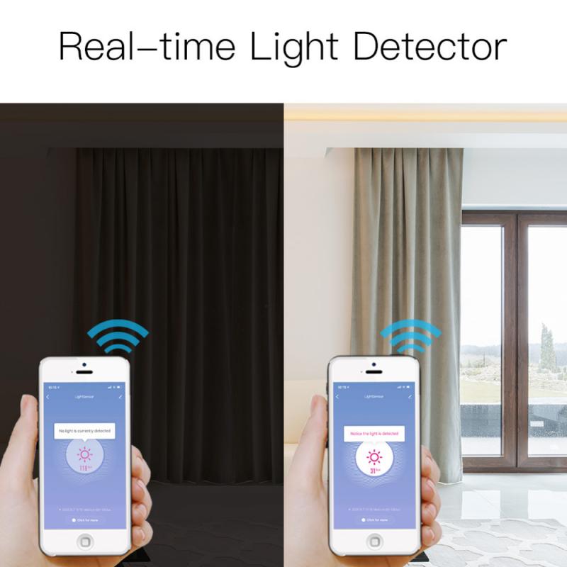 Tuya Smart Light Sensor WIFI Illuminance Sensor Brightness Detector WiFi Linkage Control Smart Life Powered By USB Light Sensor