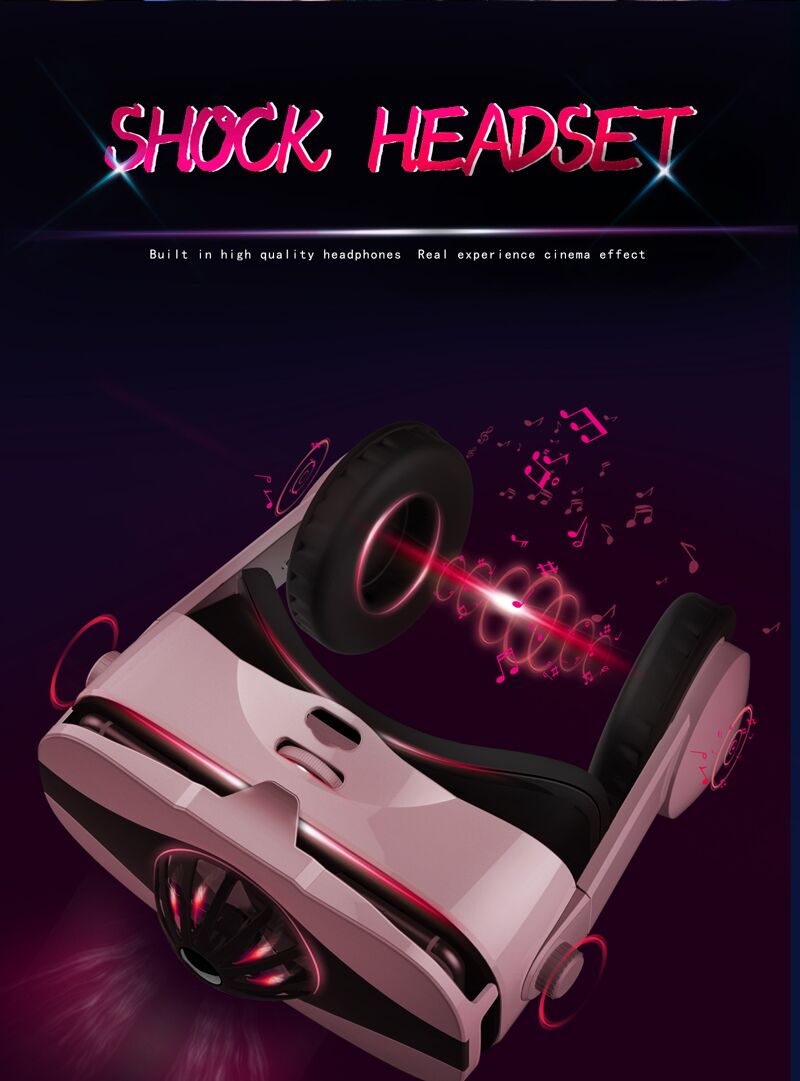 3D VR Glasses Virtual Reality Headset For iPhone Android Smartphone Goggle Casque Smart Phone 3 D Lenses Binoculars
