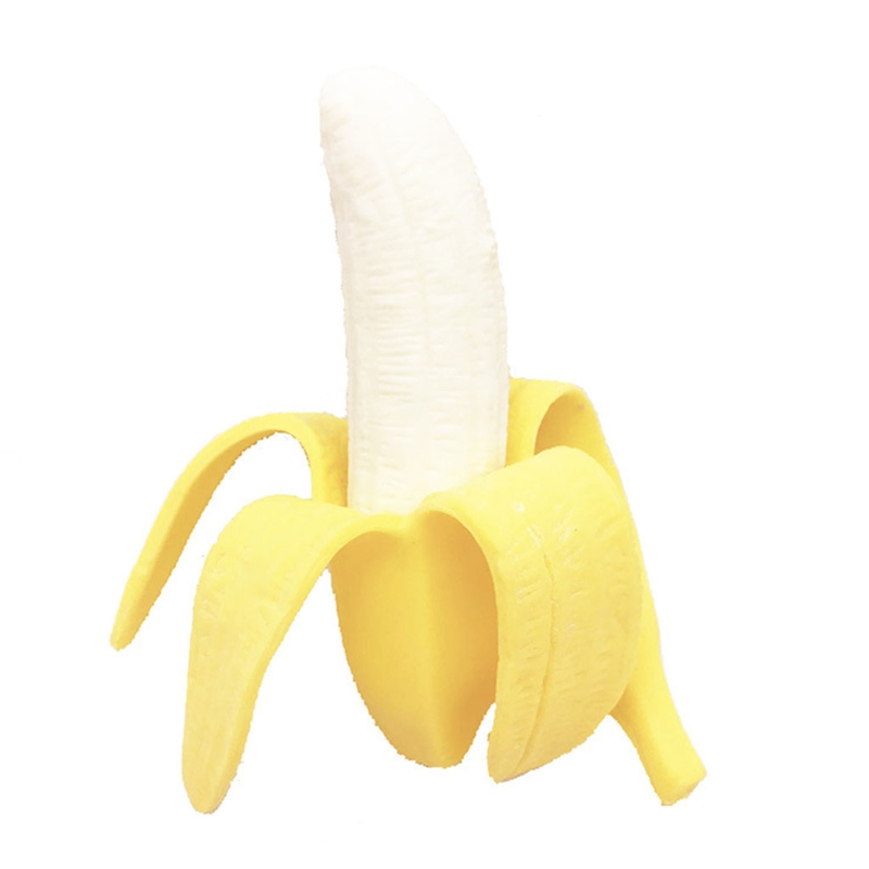 Realistic Fruit Banana Peel Squishy Toy Stress-proof Bubble Fidget Push Ball Interesting stress relief toys(1pcs)