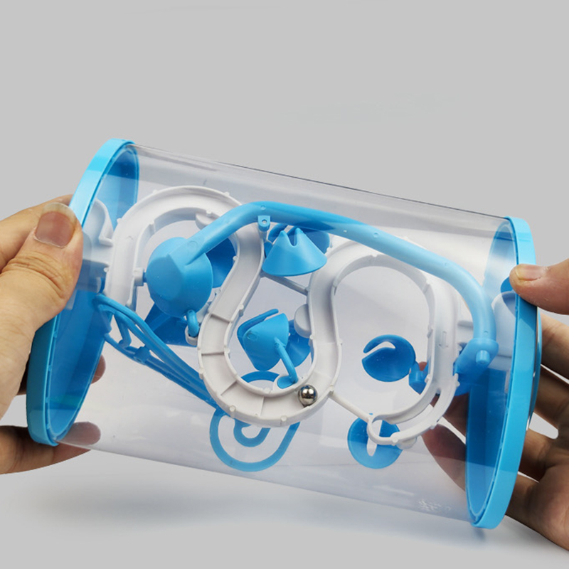 Creative Balance Maze Ball Puzzle 3D Spiral Orbital Maze Cube Fun Parent-child Interactive Toy 360° Rotating Labyrinth Ball Gift