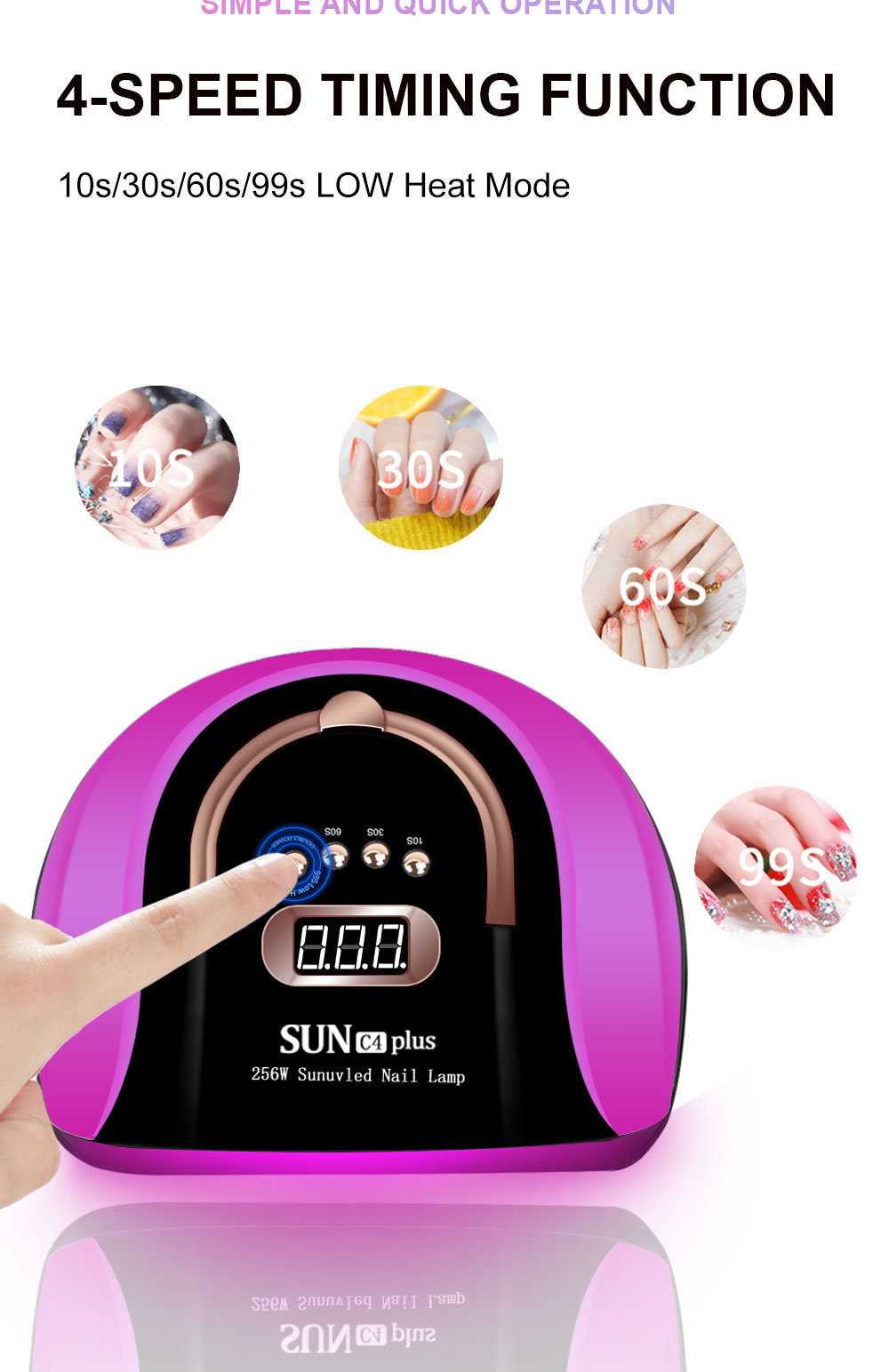High Power Gel UV Led Nail Lamp Polish Cabin Gel with 57 LEDs Nail Dryer Equipment for Manicure Tool for Professional Drying Gel