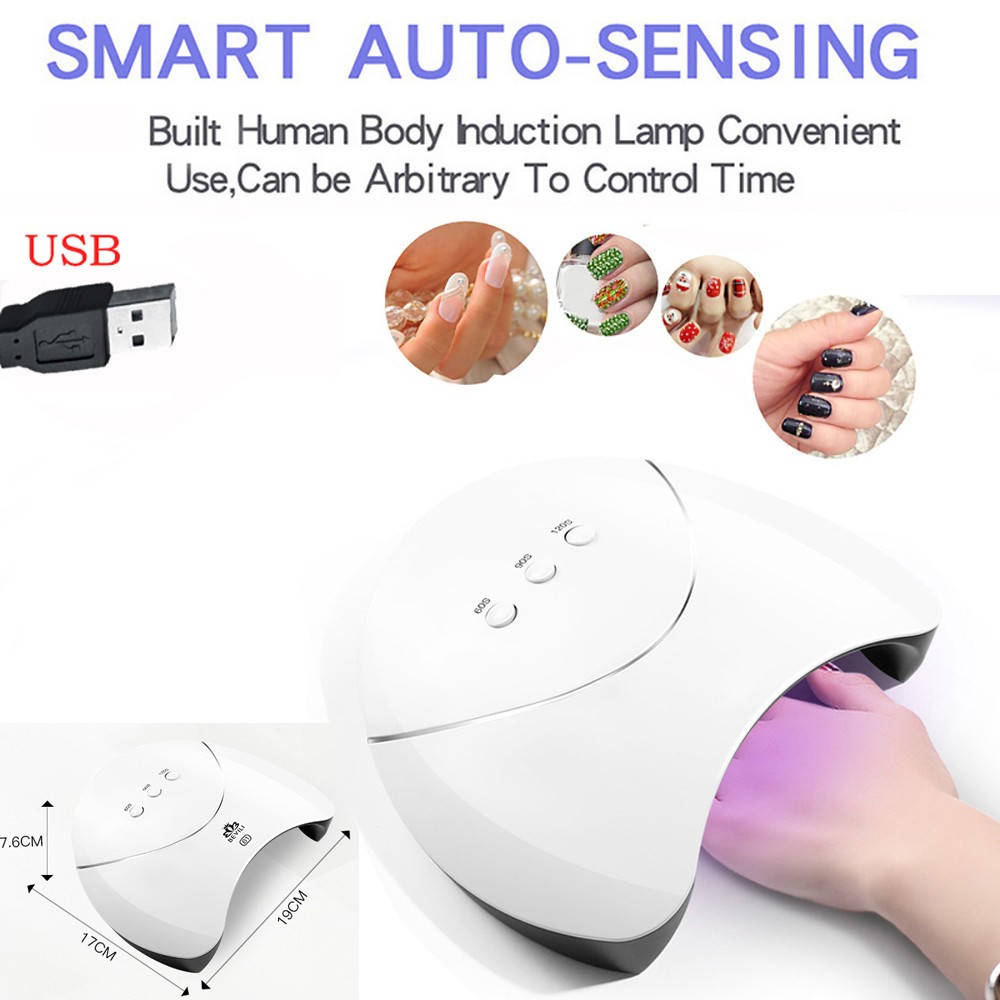 36W USB LED UV Nail Gel Curing Lamp For Manicure Nail Art Gel Polish Dryer Nail Art Fast Curing Gel Tools
