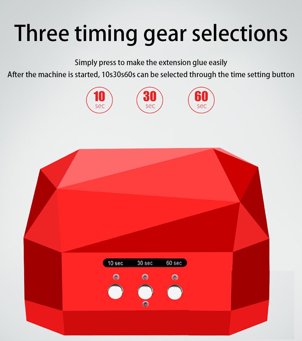 36W UV Lamp for Manicure Nail Dryer Pro UV LED Gel Nail Lamp Fast Curing Gel Polish Ice Lamp for Nail Manicure Machine