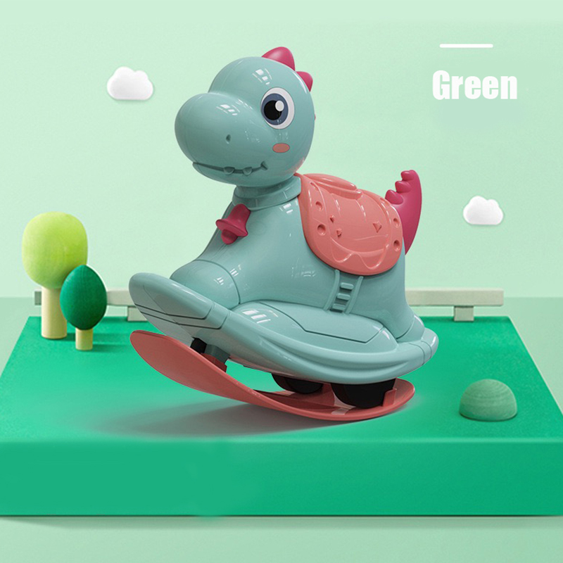 Baby Wind Up Toy Car 2-in-1 Push-sliding Small Horse Press Slide Rocking Horses Inertial Pull Back Car Toys Kid Christmas Gifts