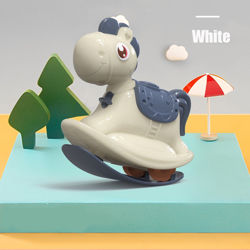 Baby Wind Up Toy Car 2-in-1 Push-sliding Small Horse Press Slide Rocking Horses Inertial Pull Back Car Toys Kid Christmas Gifts