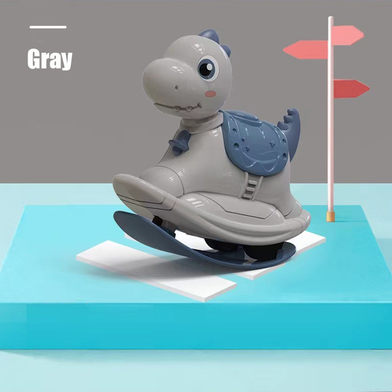 Baby Wind Up Toy Car 2-in-1 Push-sliding Small Horse Press Slide Rocking Horses Inertial Pull Back Car Toys Kid Christmas Gifts