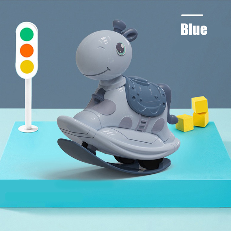 Baby Wind Up Toy Car 2-in-1 Push-sliding Small Horse Press Slide Rocking Horses Inertial Pull Back Car Toys Kid Christmas Gifts