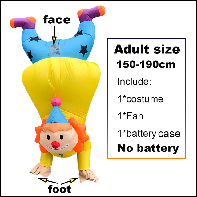 New Adult kids Party costums Alien Inflatable Costumes Dress Up Funny Carry On Santa Pants Halloween Carnival clown costume