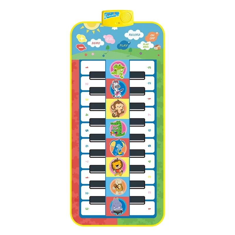 4 Styles Double Row Musical Mat Piano Playing Keyboard Blanket Multifunctional Instrument Toy Gifts for Children