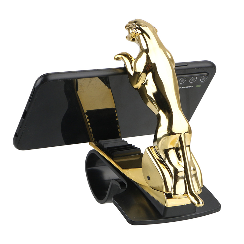 Car Phone Holder Leopard Design Cellphone GPS Stand 360 Degree Mount Adjustable Clip Holder Accessories Support