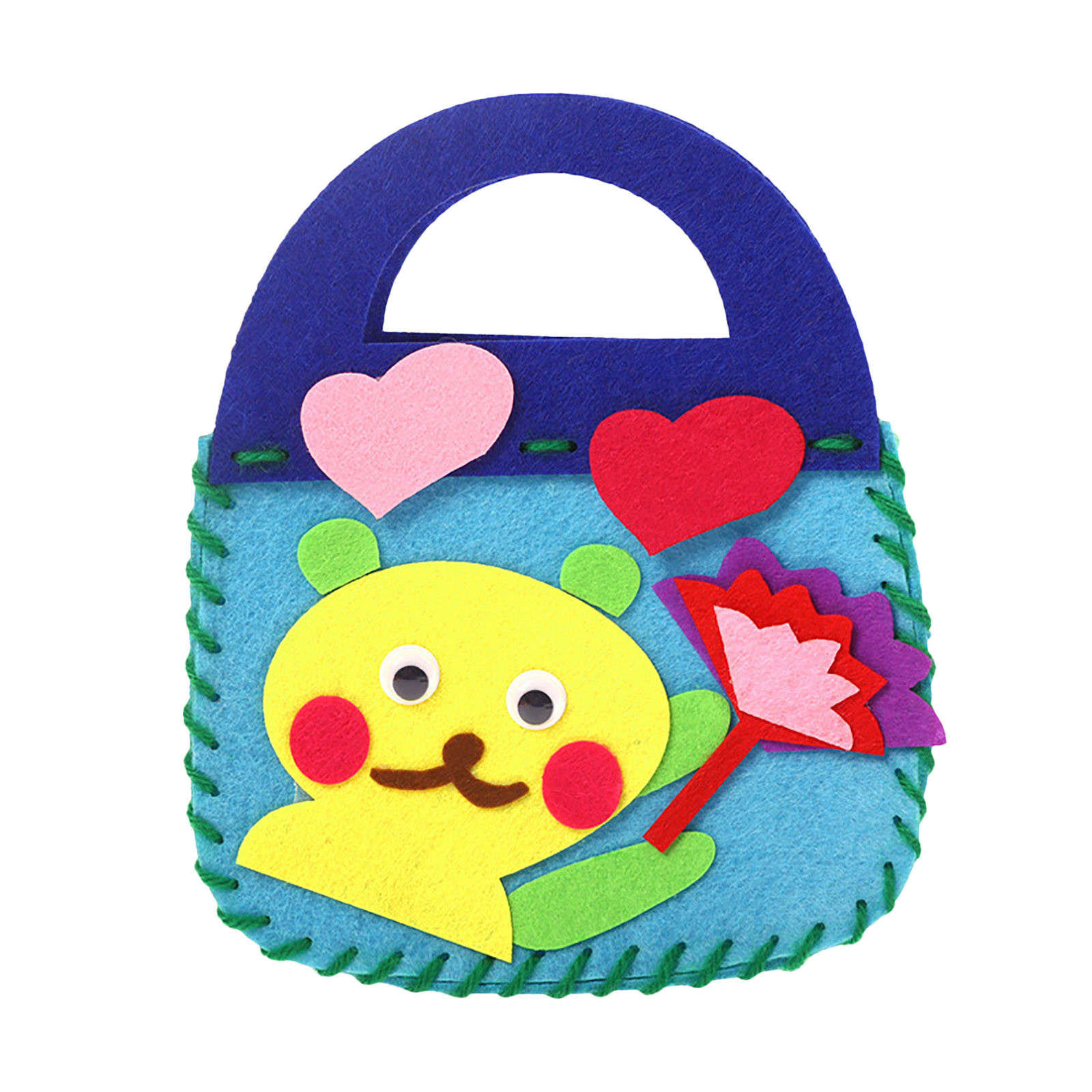 Diy Craft Sewing Felts Handbag Kit Christmas Candy Gift Bags Kids Sewing Toys For Girls Diy Collection Bag Handbag Art Crafts