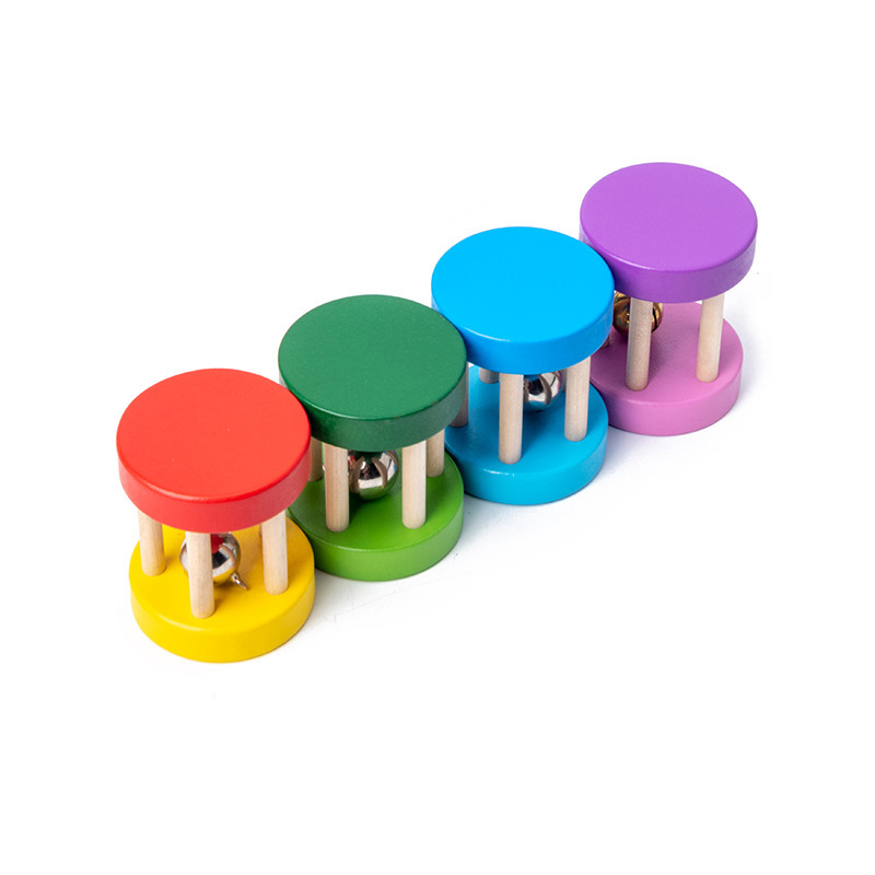 Baby Cartoon Wooden Rattle 0.05 Young Children's Educational Early Education Orff Musical Instruments Baby Toys
