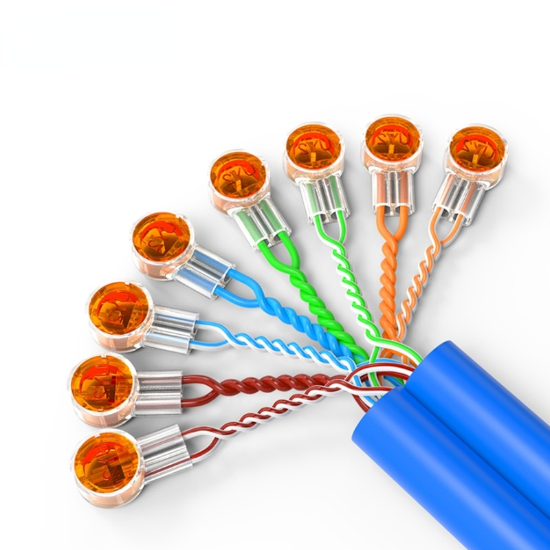K1 K2 K3 Connector Crimp Connection RJ45 RJ11Waterproof Wiring Ethernet Telephone Cable Cord UY2 Network Cable Terminals