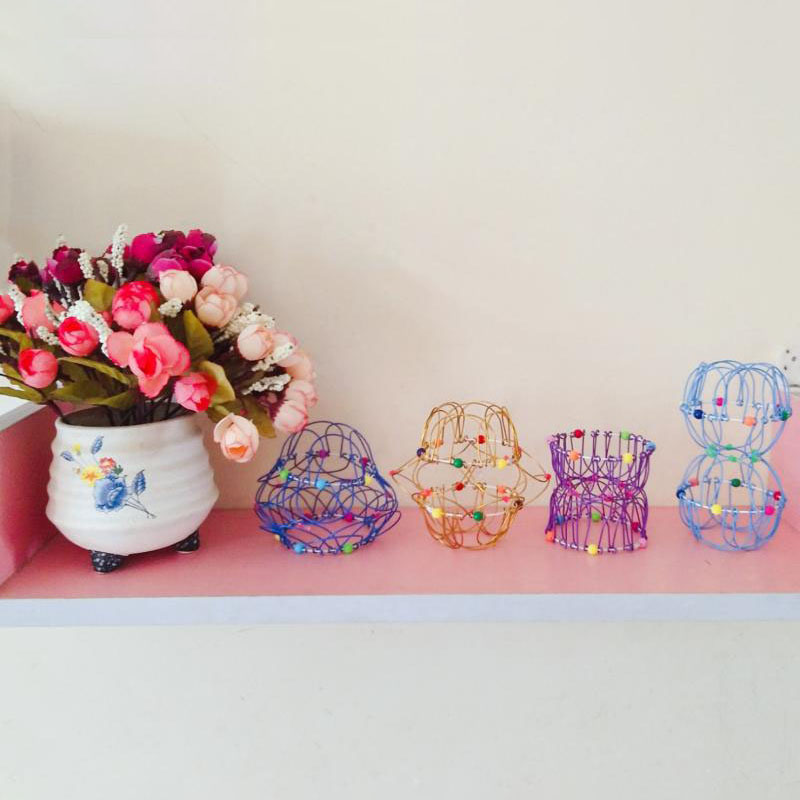 Adult Children Anti-stress Toy Mandala Decompression Toy Variety Flower Basket Thirty-six Softened Steel Ring Fidget Toy Gift random color