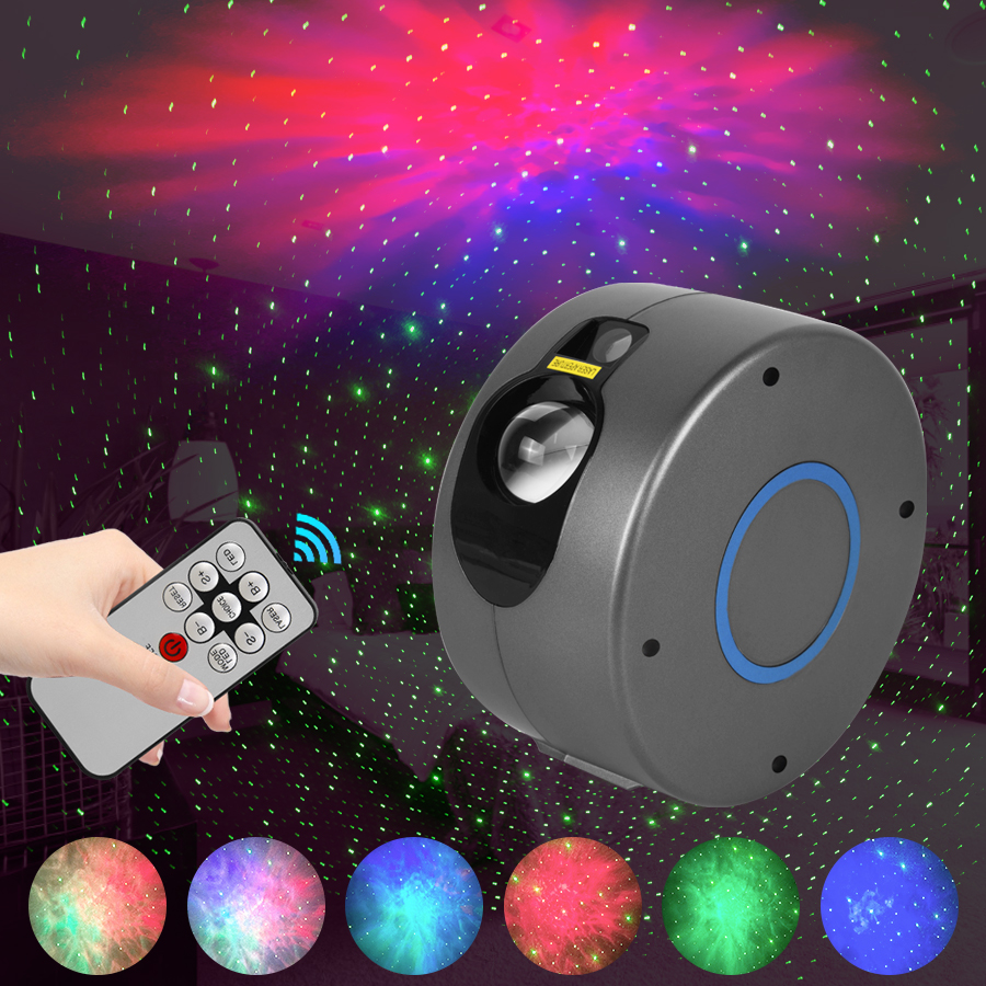 Star Starry Sky LED Projector Lamp Night Light LED Colorful Nebula Cloud Lamp For Bedroom Wall Decoration