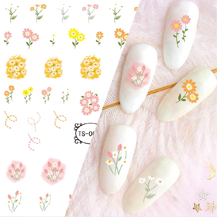 3/10/20Sheets Net red nail decoration DIY flowers, butterflies and other water transfer Nail Stickers