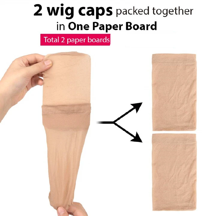 Breathable Nude Nylon Light Brown Stocking Wig Caps For Women and Man