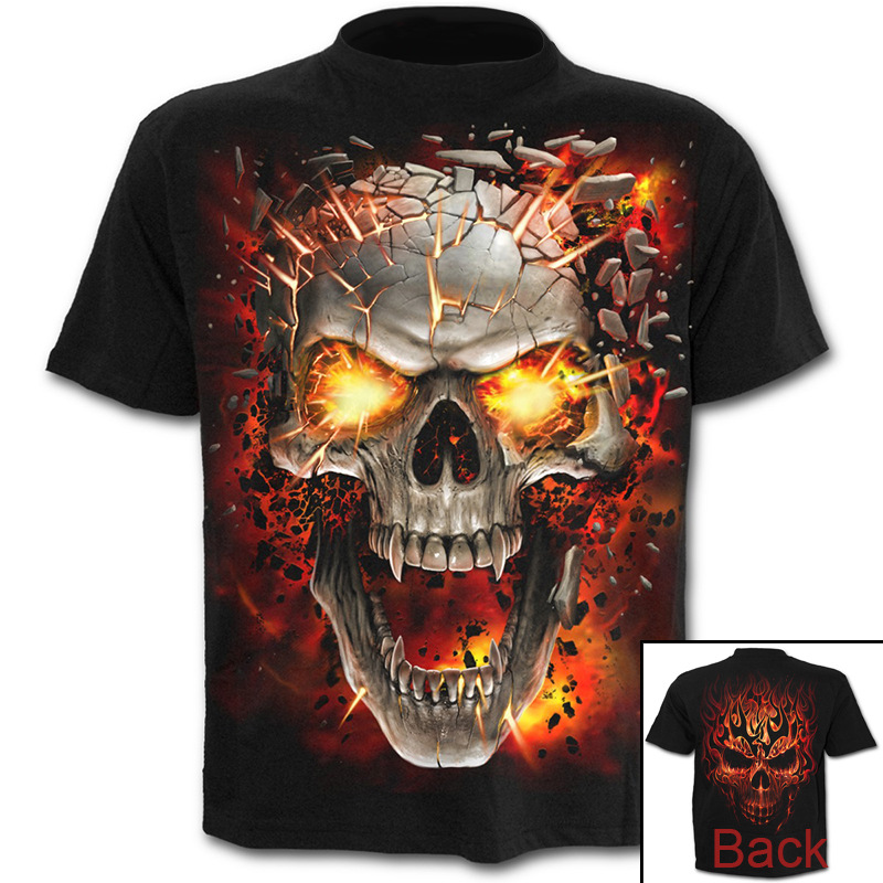 men wear sportswear fashion men clothes trendy men clothes Tshirts  Men Clothes Hot search summer skull 3D large size digital printed short sleeve T-shirt