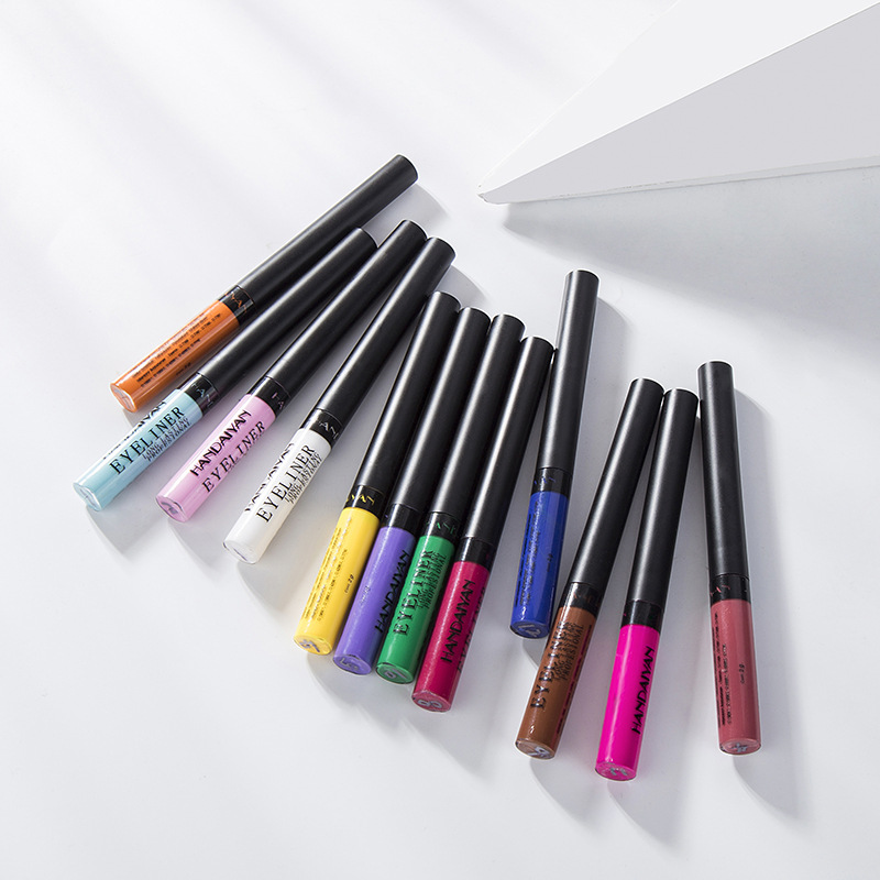 Makeup HANDAIYAN/Han Daiyan FDA certified color matte eyeliner liquid imitation water 12 packs
