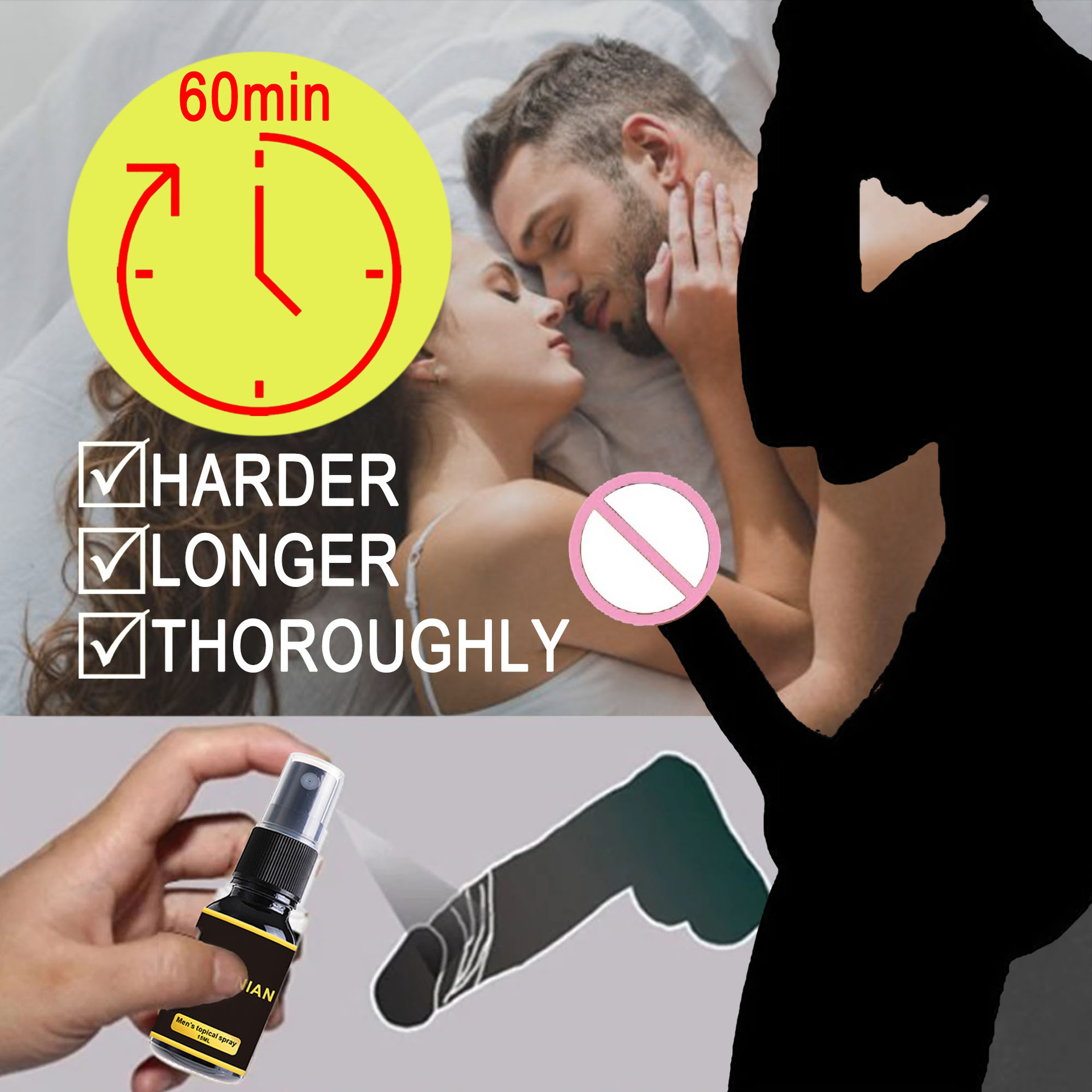 Delay spray, nourishing spray, men's delay topical products, new men's special
