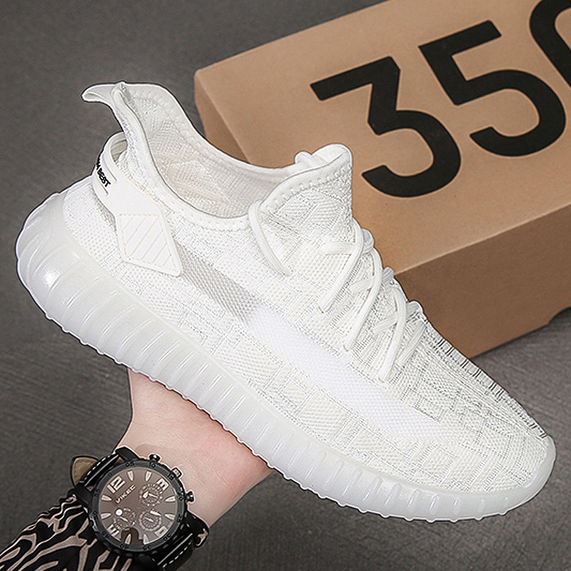 Men's Shoes Sport Sneakers Lightweight Breathable Meshed Male Fashion Coconut Jogging Hiking Travel Casual Shoes Student Boys