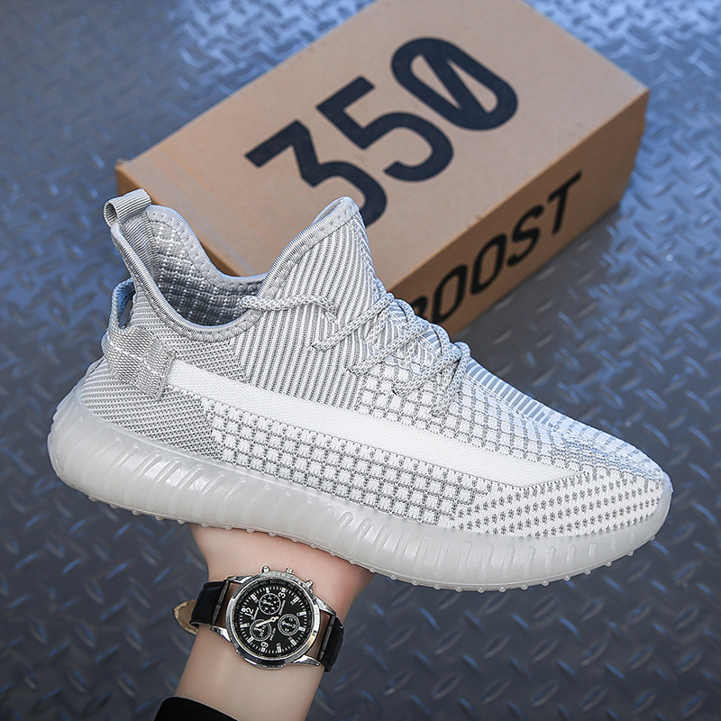 Men's Shoes Sport Sneakers Lightweight Breathable Meshed Male Fashion Coconut Jogging Hiking Travel Casual Shoes Student Boys