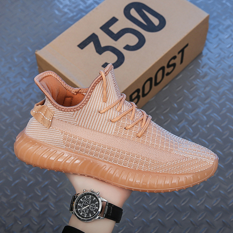 Men's Shoes Sport Sneakers Lightweight Breathable Meshed Male Fashion Coconut Jogging Hiking Travel Casual Shoes Student Boys