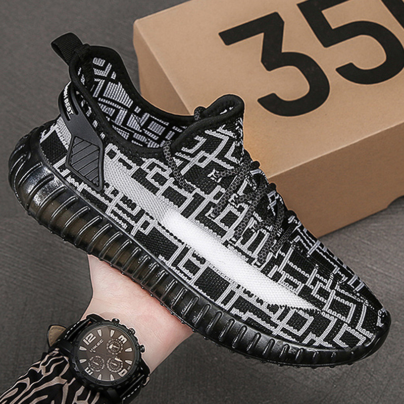 Men's Shoes Sport Sneakers Lightweight Breathable Meshed Male Fashion Coconut Jogging Hiking Travel Casual Shoes Student Boys