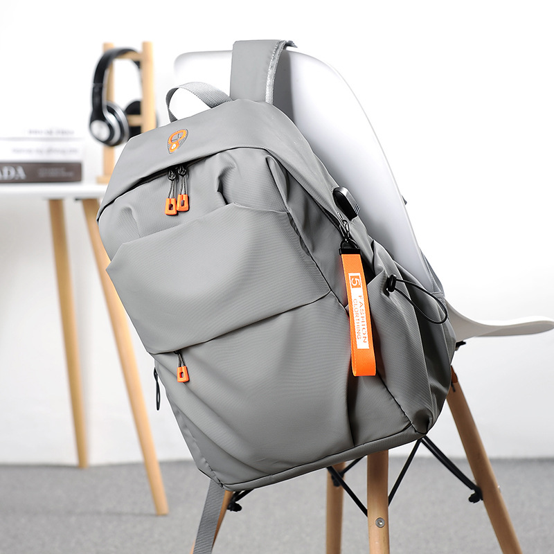 Laptop Backpack Bag Computer 16 Inches Storage Lightweight Waterproof Oxford Fabric Bag USB Charging Computer Bag Business Casual Fashion Student School Bag