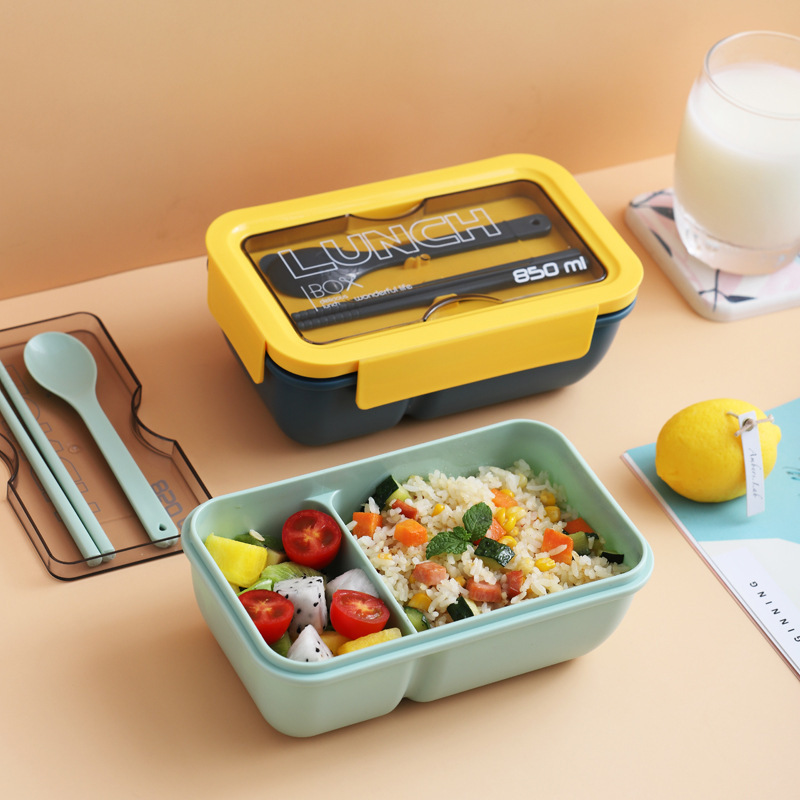 Lunch Box Student Office Worker Microwave Oven Heating Separated Travel Food Box Kitchen Dining Room Appliances