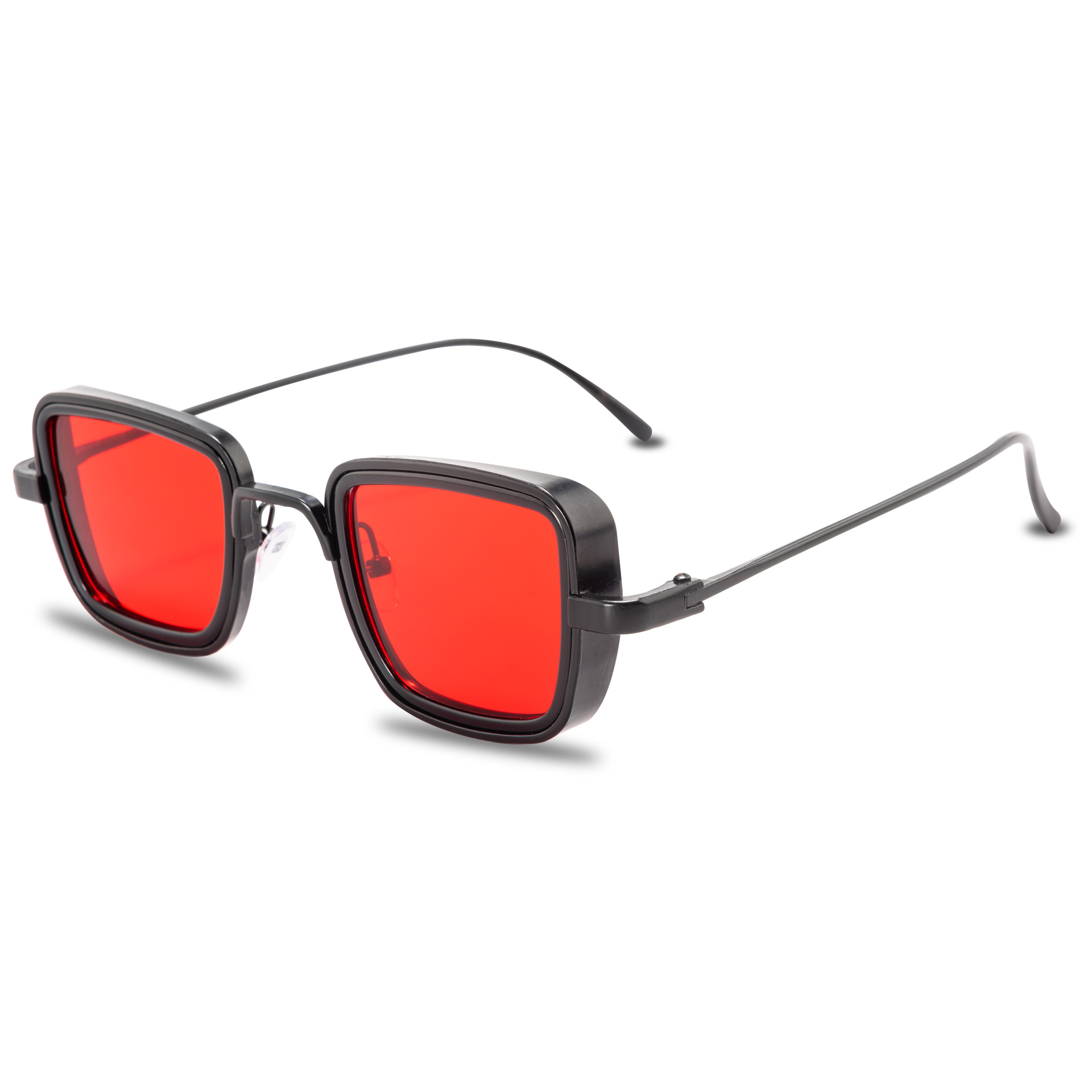 New Indian Sunglasses men's Retro thick edged metal box trend Sunglasses