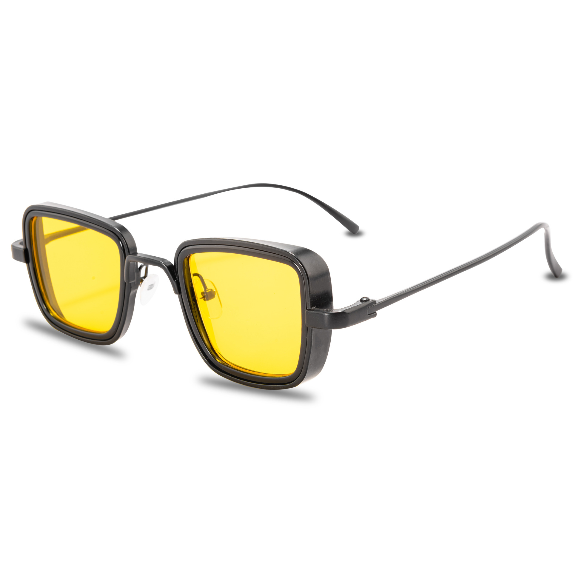 New Indian Sunglasses men's Retro thick edged metal box trend Sunglasses