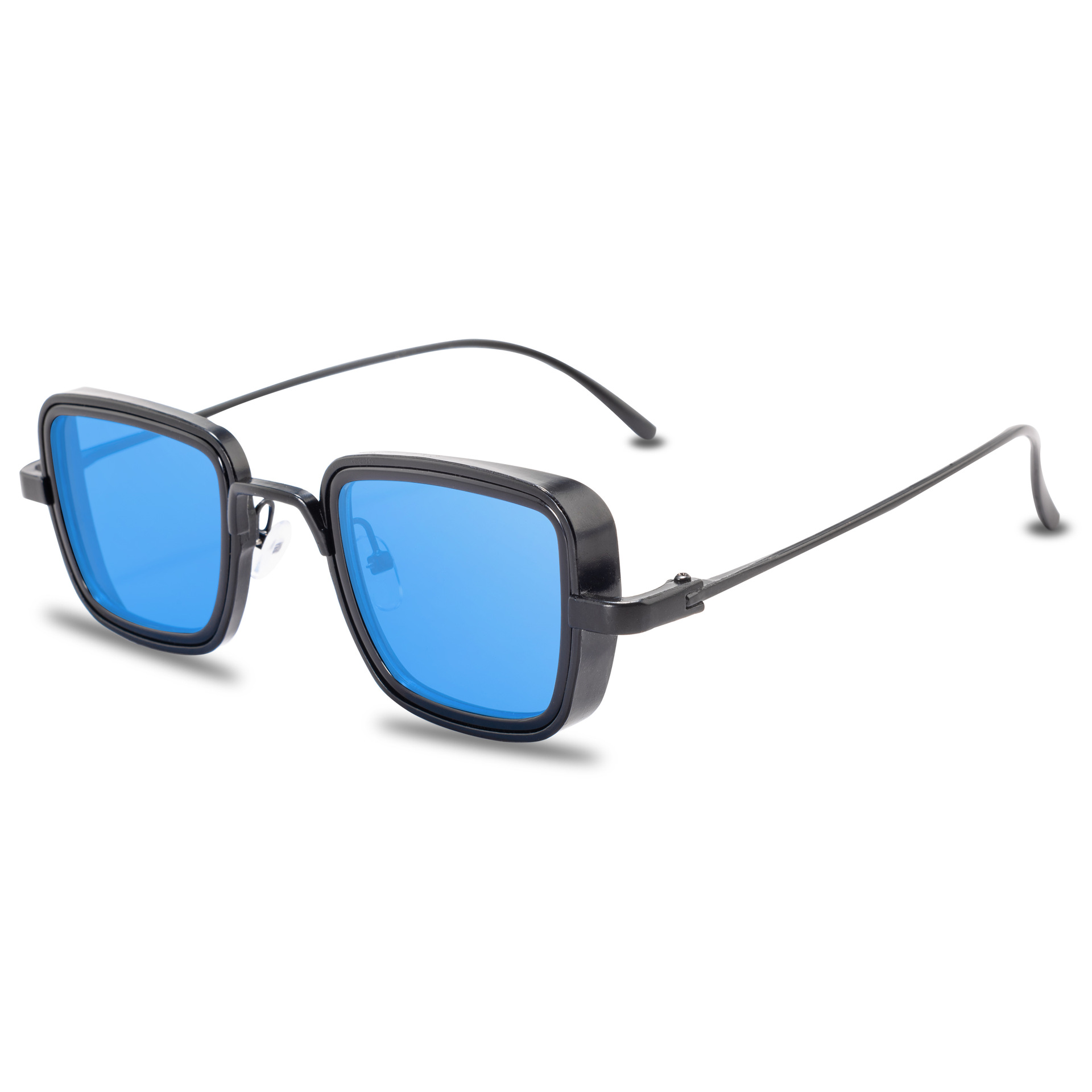 New Indian Sunglasses men's Retro thick edged metal box trend Sunglasses