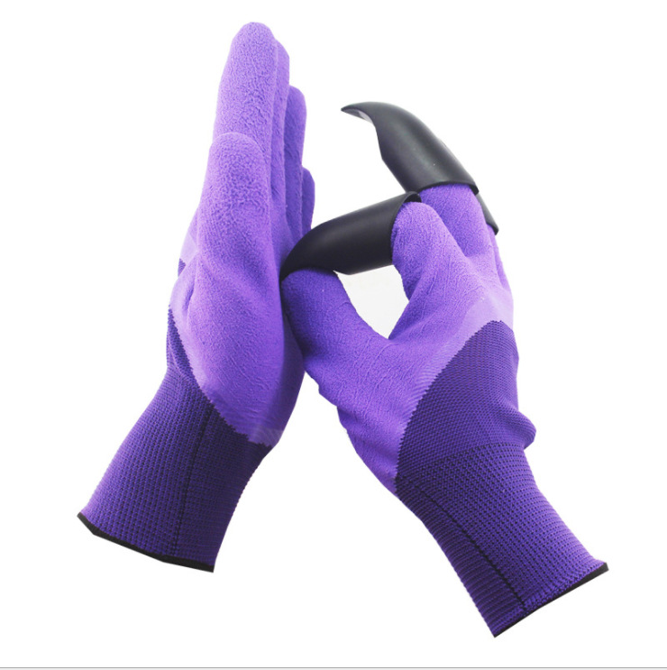 Digging gloves, gardening, dipping, labor protection, claws, garden planting, vegetable planting, flower planting and grass pulling protection
