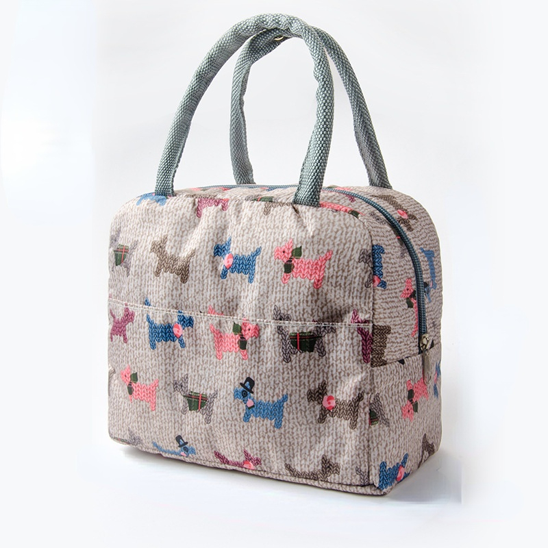 Aluminum Foil Thickened Lunch Box Bag Thermal Insulation Kitchen Dining Room Appliances Hand Carried Portable Bag Primary School Students' Warm Keep Rice Bag