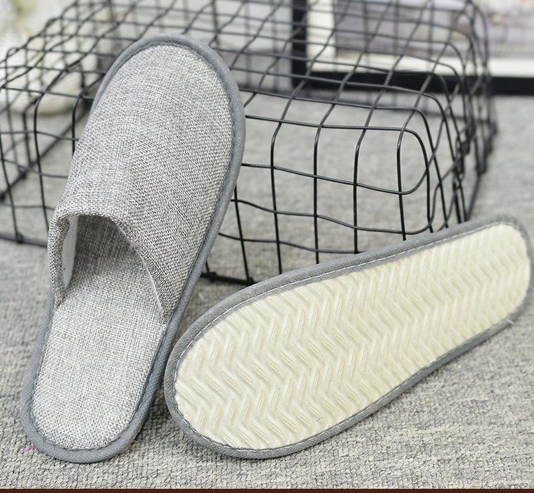 2 Pairs Slippers Hotel Accommodation Supplies Disposable Home Air Coral Spot Slipper Felt Travel Shoes