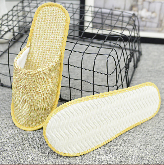 2 Pairs Slippers Hotel Accommodation Supplies Disposable Home Air Coral Spot Slipper Felt Travel Shoes