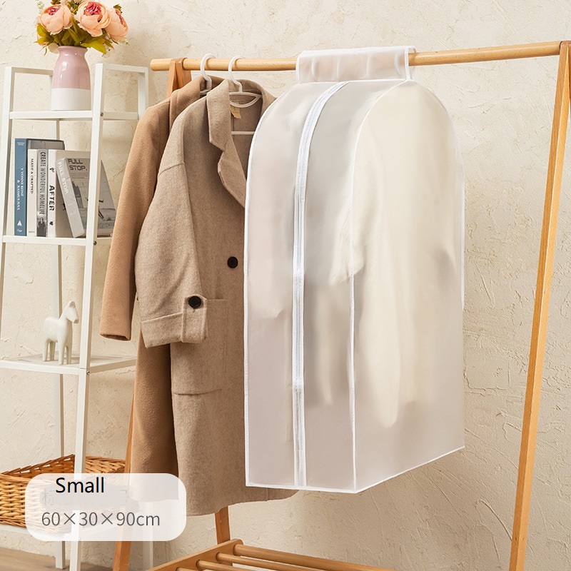 Waterproof Clothing Dust Proof Cover Suit Case Three-dimensional Translucent PEVA Clothes Storage Moisture-proof Bag Hanging Bag