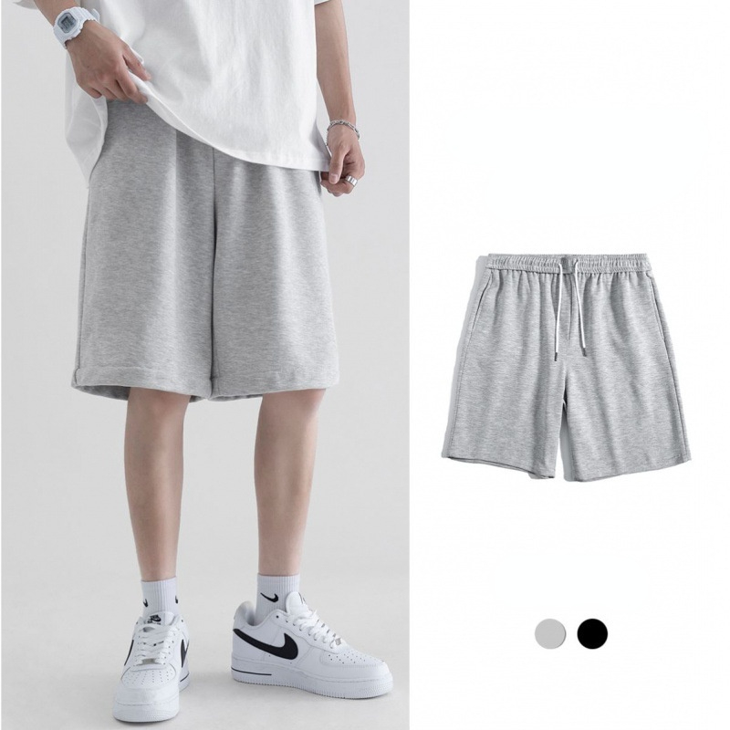 Sports Shorts Men Large Size Pants Fashion Loose Straight Quarter Back Pants Summer Wear Thin Casual Medium Pants
