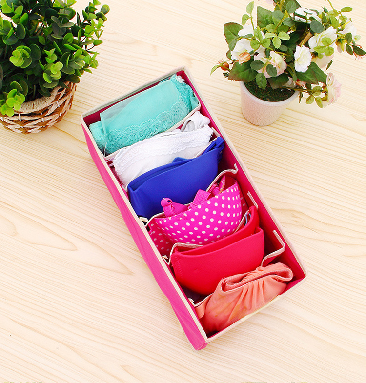 Underwear sock storage box, fabric bra storage box, 6 compartments, 7 compartments, 8 compartments, 24 compartments