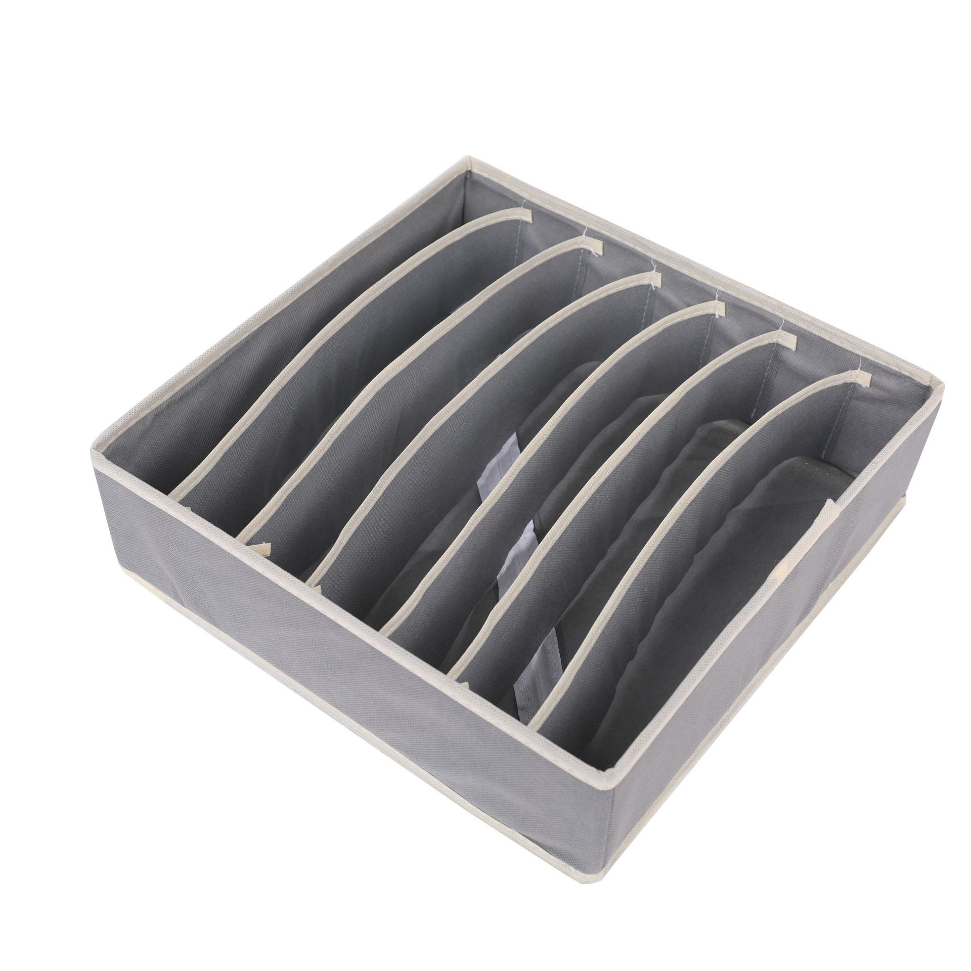 Underwear sock storage box, fabric bra storage box, 6 compartments, 7 compartments, 8 compartments, 24 compartments