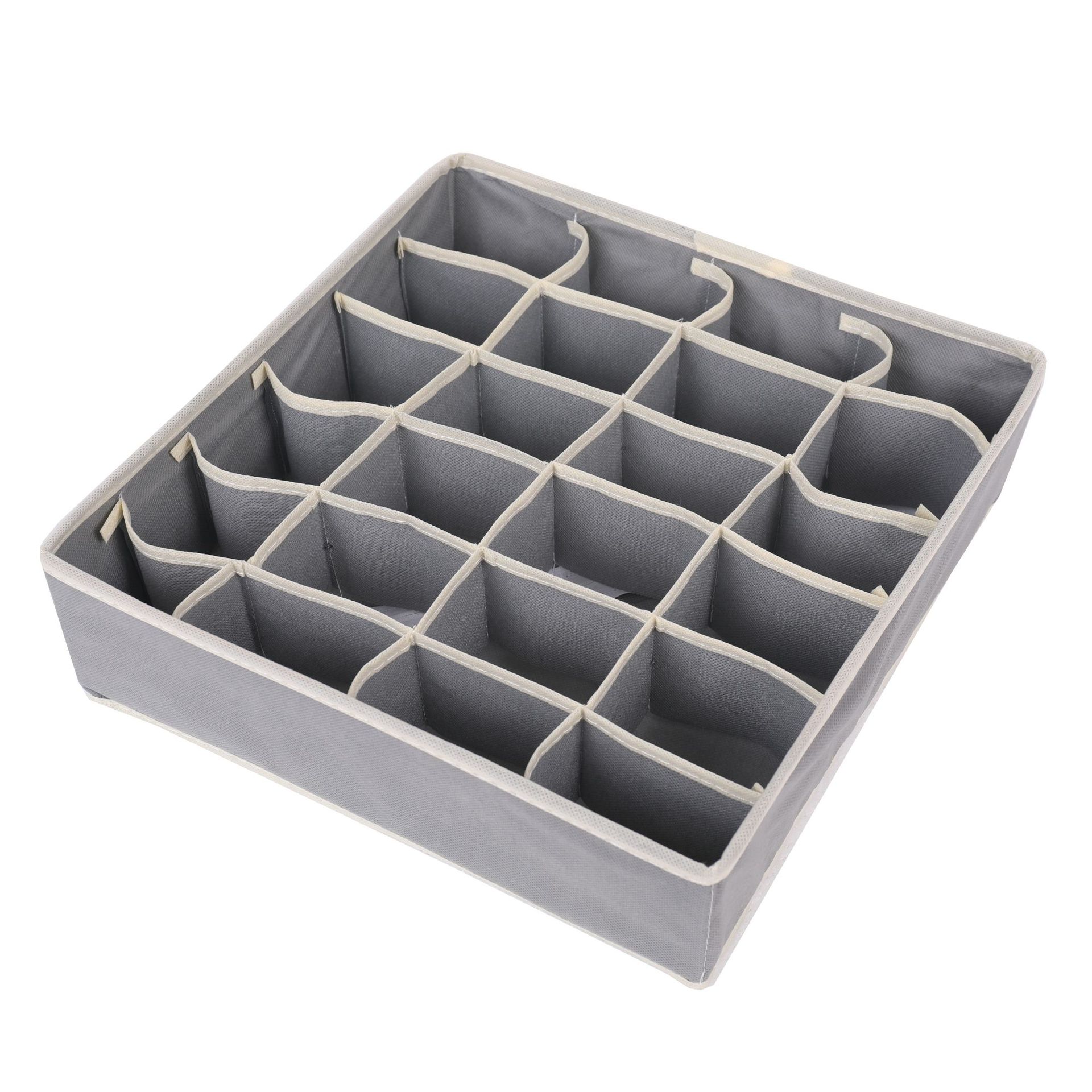Underwear sock storage box, fabric bra storage box, 6 compartments, 7 compartments, 8 compartments, 24 compartments