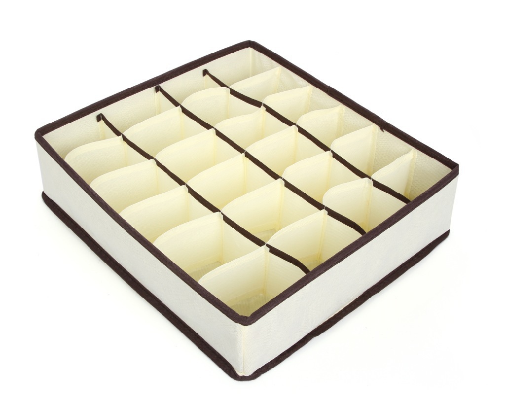 Underwear sock storage box, fabric bra storage box, 6 compartments, 7 compartments, 8 compartments, 24 compartments